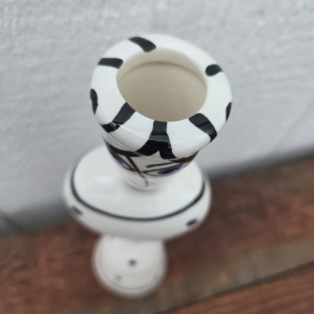 Abstract Ceramic Candlestick Decor - Picture 3 of 10